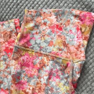 Lululemon Multicolor Floral Leggings
